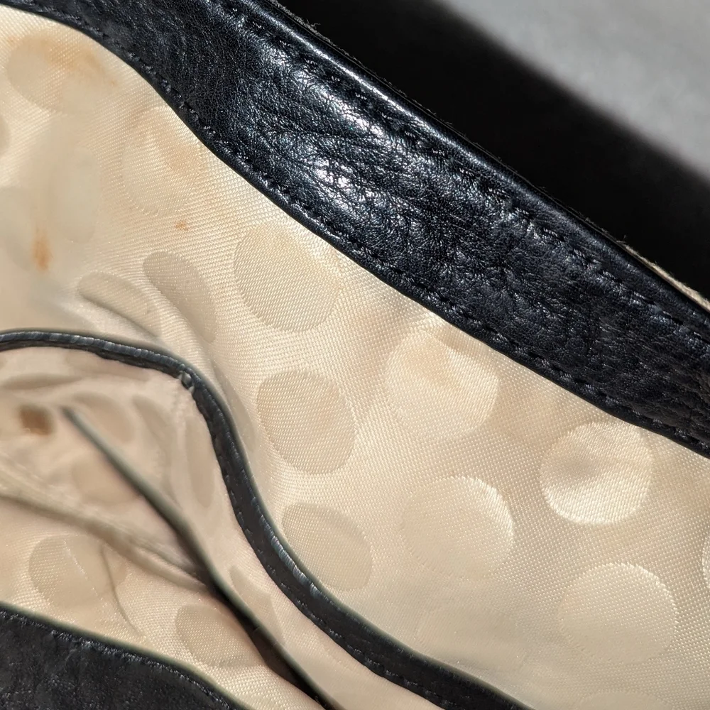 Kate Spade Cobble Hill New York Black and Tan  Shoulder Bag with Nautical Flair